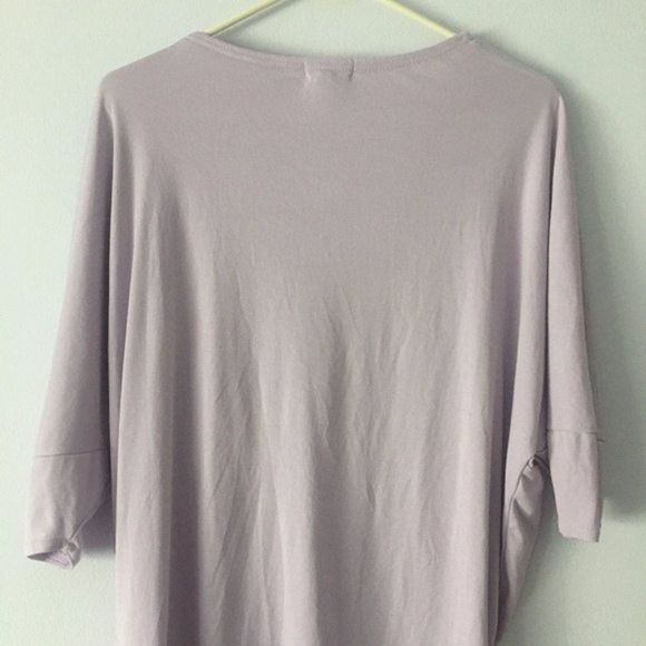 🪴 Urban Outfitters Silence + Noise Lavender Ribbed Tunic Twist Top - Picture 11 of 13